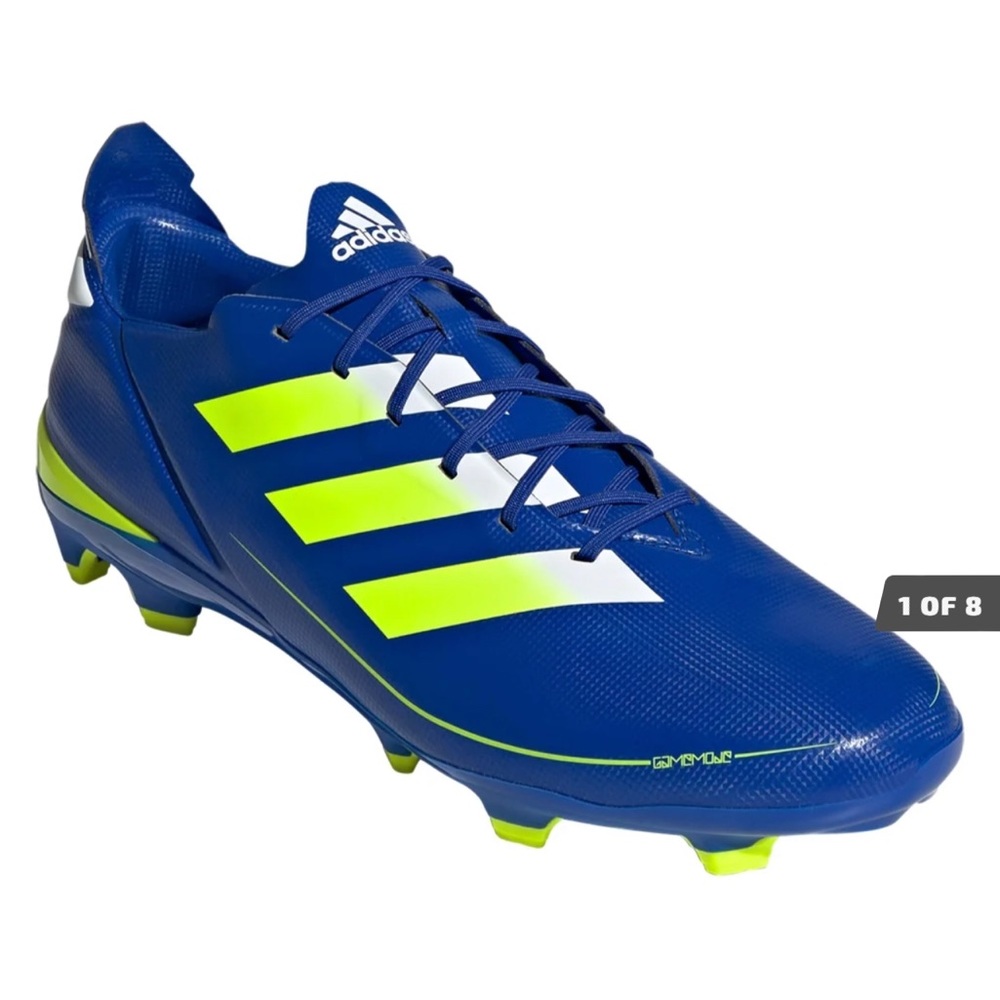 Adidas Gamemode FG Soccer Cleats Royal Blue/Cloud White/Solar Yellow Men 10